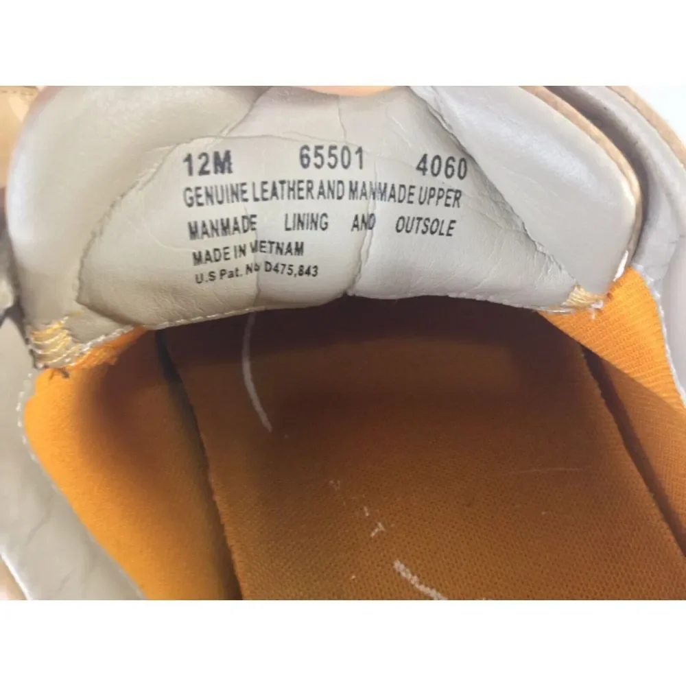 Timberland Shoes Size 12 Leather & Canvas Casual‎ Mens Medium Tan Caramel